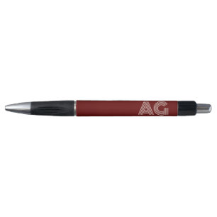 Stylo Monogramme et vin beige moderne