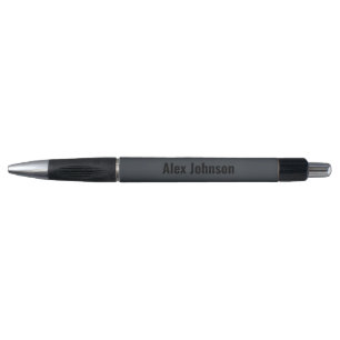 Stylo Monogramme noir Onyx élégant et sophistiqué