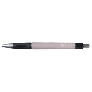 Stylo monogramme personnalisé, enveloppement mauve moder