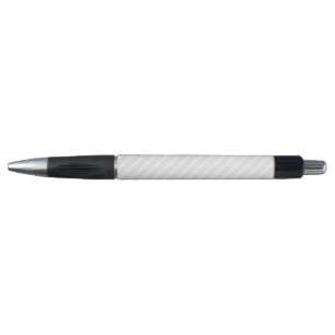 Stylo Motif à cinq bandes gris clair et blanc