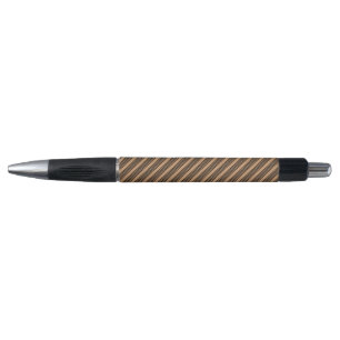 Stylo Motif à cinq bandes noir et brun