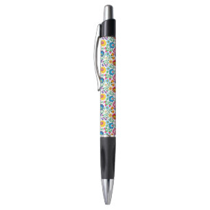 Stylo Motif à fleurs d'art populaire 2