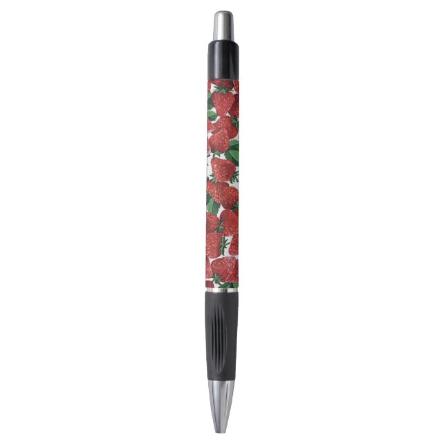 Stylo Motif à fraises et crème (Devant (Vertical))