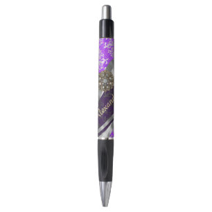 Stylo Motif assez girly personnalisé de damassé de