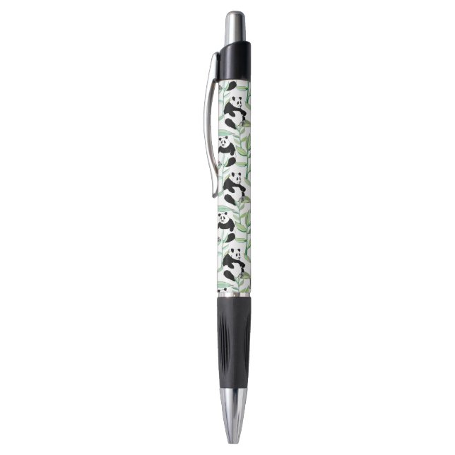 Stylo motif avec de beaux pandas avec des coeurs (Haut (Vertical))