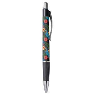 Stylo Motif d'ara et de ketmie