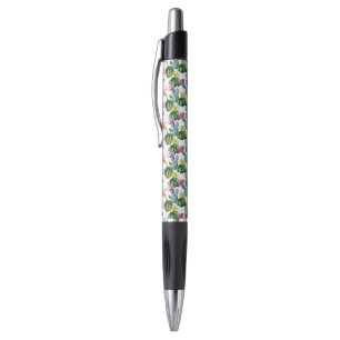 Stylo Motif d'art de cactus d'aquarelle