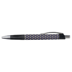Stylo Motif de carrelage géométrique élégant bleu marine