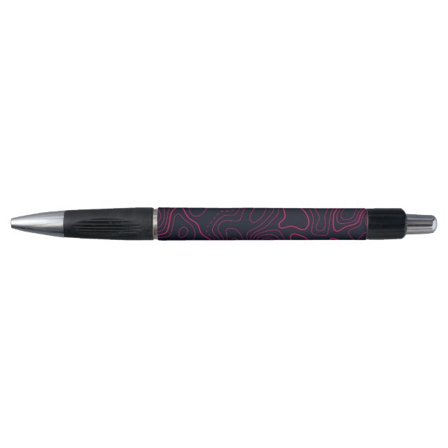 Stylo Motif de carte topographique (Devant)