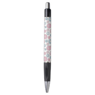 Stylo Motif De Donuts, Donuts Roses, Donuts Bleus