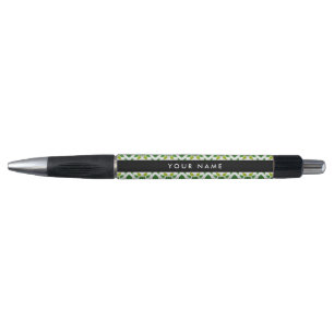 Stylo Motif de feuille, feuilles vertes, votre nom