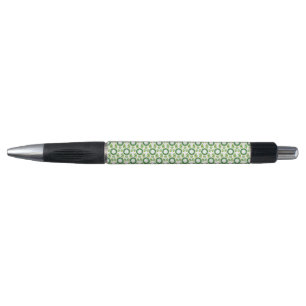 Stylo Motif de feuille, motif de feuilles, feuilles vert