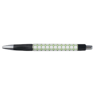 Stylo Motif de feuille, motif de feuilles, feuilles vert