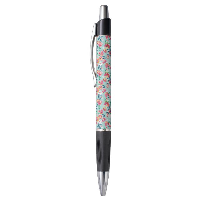 Stylo Motif de fleurs peint (Haut (Vertical))