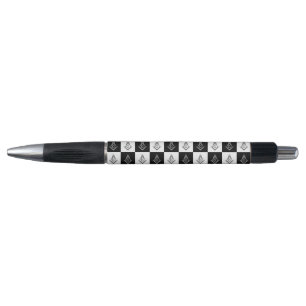 Stylo Motif de Freemason À damiers
