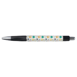 Stylo Motif de fruits, Plum, Orange, Citron, Poire, Pomm