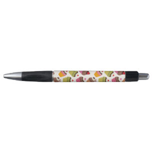 Stylo Motif de gâteau, Motif de muffin, Chocolat, Coeurs