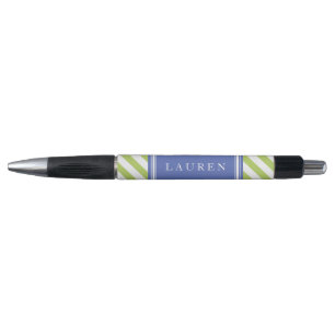 Stylo Motif de Grandes Vertes et Bleues