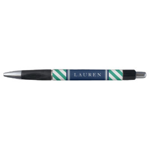 Stylo Motif de Grandes Vertes et Bleues