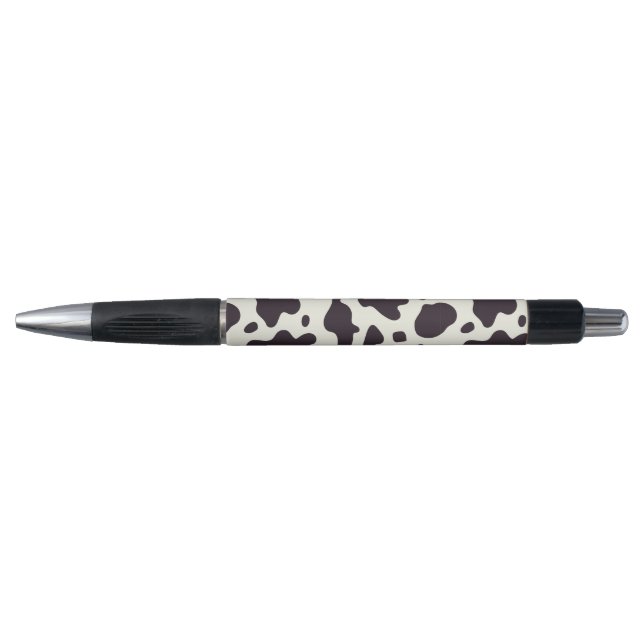 Stylo Motif de vache noir et blanc Imprimer (Devant)