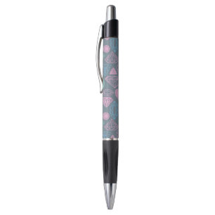 Stylo Motif d'icône de pierre gemme
