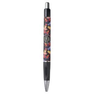 Stylo Motif du monogramme des grenouilles d'amants