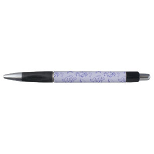 Stylo Motif d'une ligne d'animal marin et voilier
