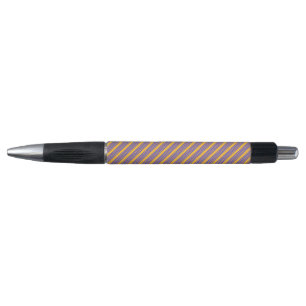 Stylo Motif électrique bleu et jaune cinq bandes