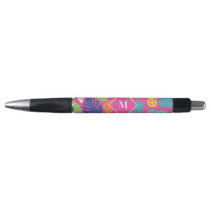 Stylo Motif Feuille d'été de couleur vive