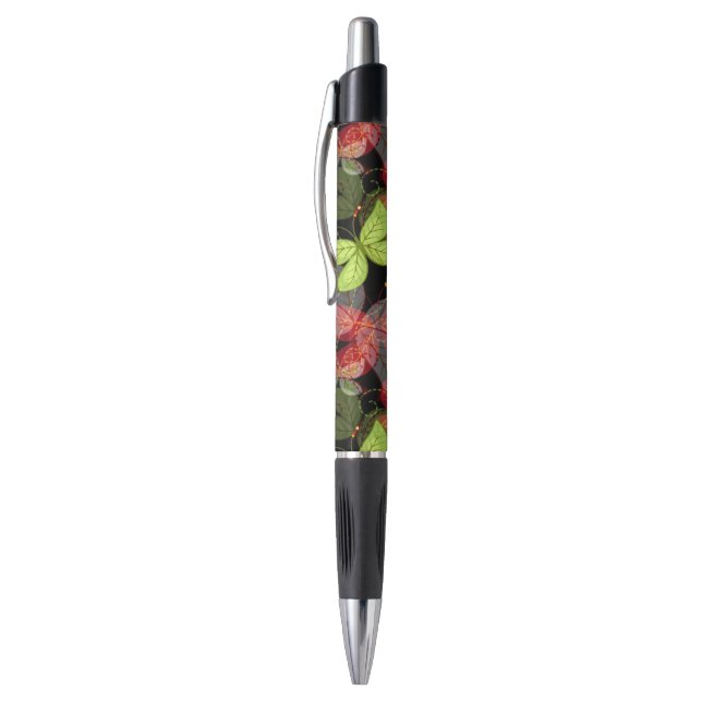 Stylo Motif foncé d'automne (Haut (Vertical))