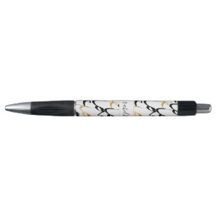 Stylo Motif Monogram Black & Gold LOVE