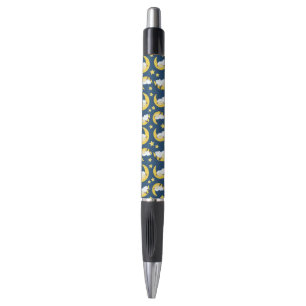 Stylo Motif mouton, Mouton couché, Lune, Étoiles