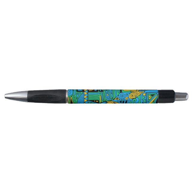 Stylo Motif Peint À La Main Et Numériquement Art 21 (Devant)