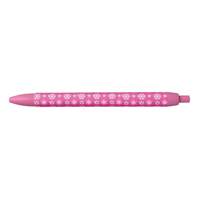 Stylo Motif Pink Snowflake - Papier à lettres mign (Devant)