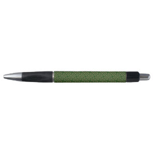 Stylo Motif Sayagata, Japonais, Vert et Or