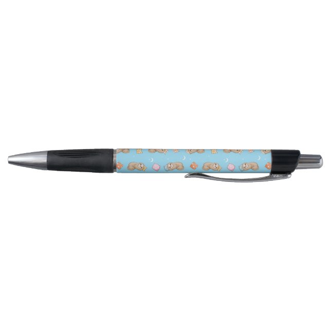 Stylo Motif somnolent de paresse de temps (Bas)