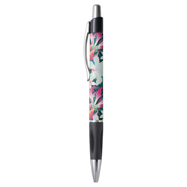 Stylo Motif tropical coloré (Haut (Vertical))