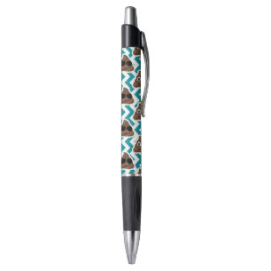 Stylo Motif turquoise d'Emoji de dunette