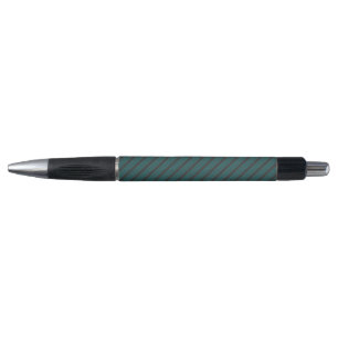 Stylo motif turquoise et charbon de bois à cinq bandes