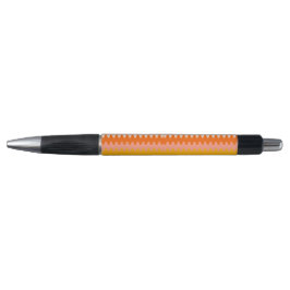 Stylo Motif Zig Zag Jaune, Orange et Blanc Moderne
