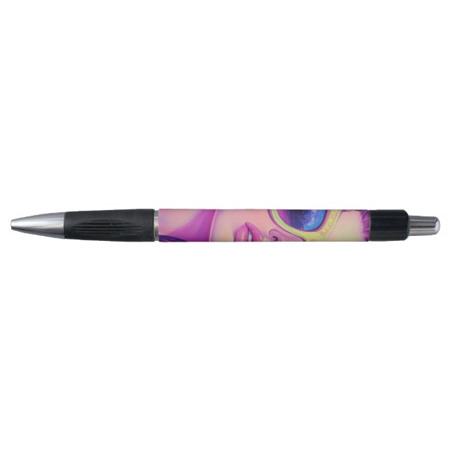 Stylo Neon Dream Girl avec lunettes de soleil florales (Devant)