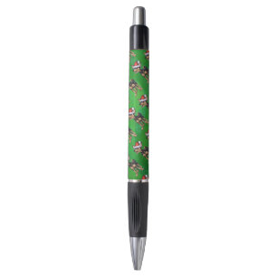 Stylo Noël Chihuahua sur vert