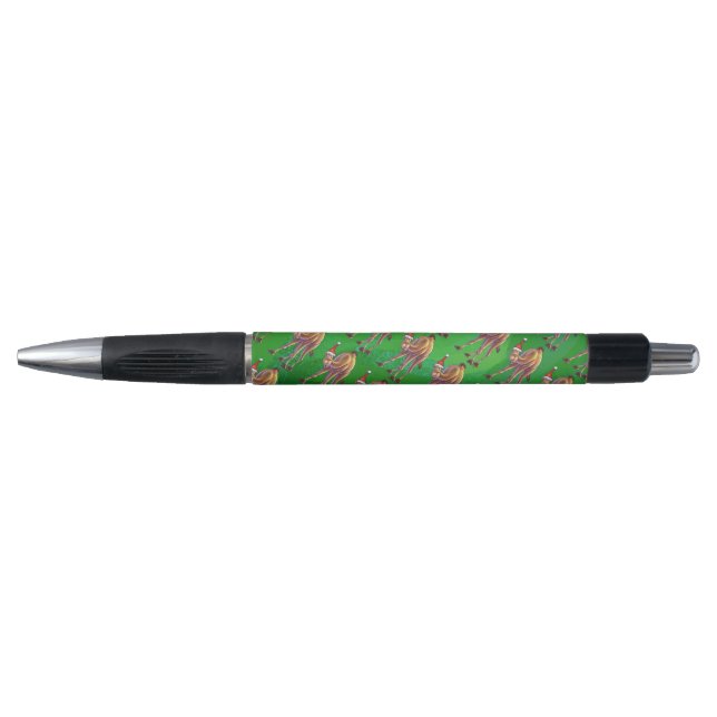 Stylo Noël De Camel Sur Vert (Devant)