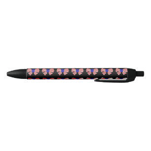 Stylo Noir 4e juillet Appareils Amérique USA Drapeau Patrioti