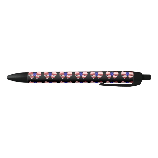 Stylo Noir 4e juillet Appareils Amérique USA Drapeau Patrioti (Bas)