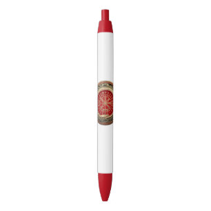 Stylo Noir [610] Vegvisir - Viking Gold Magic Runic Compass