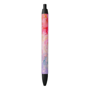 Stylo Noir Abrégé sur aquarelle