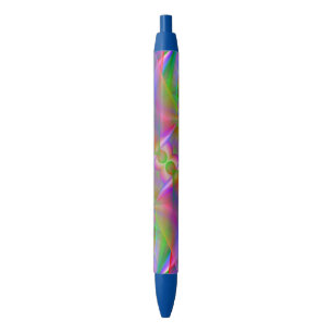 Stylo Noir Abrégé sur fumée d'arc-en-ciel