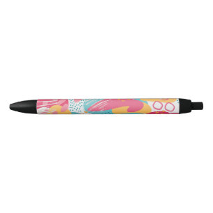Stylo Noir Abstrait Coloré