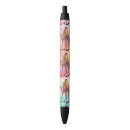 Stylo Noir Accessoires mignons de bureau de chameau